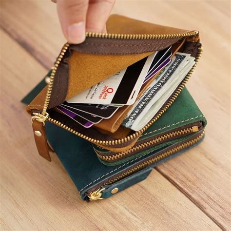 small wallet men cards leather